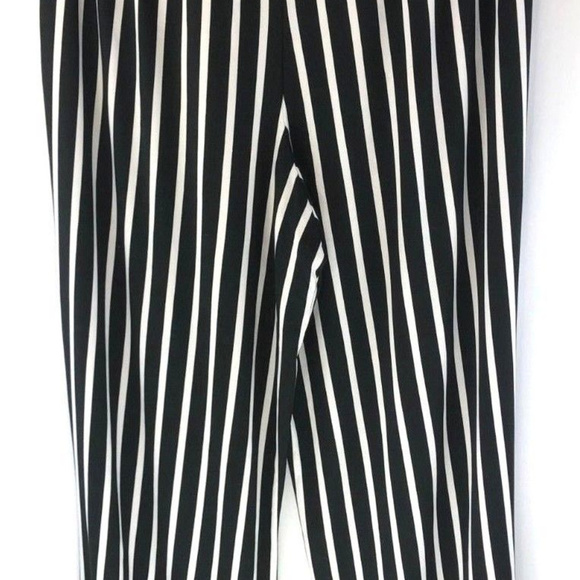 Love Mood Womens Striped Wide Leg Pants Tie Waist - Picture 2 of 3